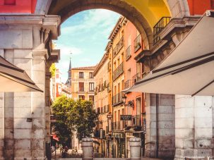 Escritores en las calles de Madrid